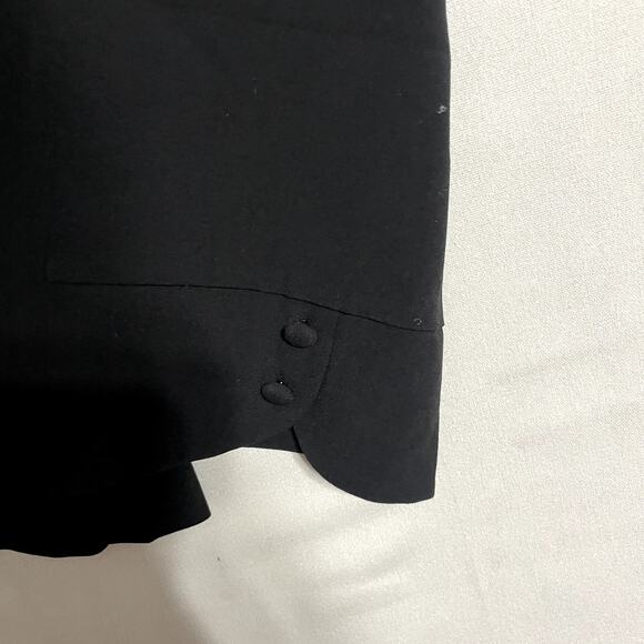 Ann Taylor Signature Fit Black Wide Leg Trousers Pants Just Below Waist - Size 0 - Picture 6 of 10